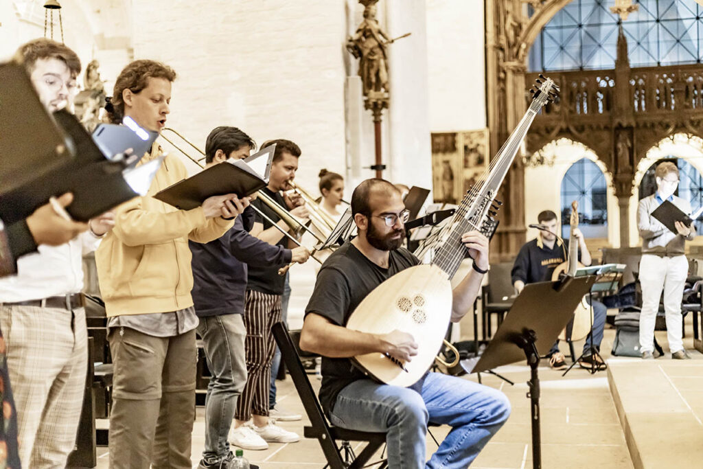 Ensembleprobe im Dom zu Lübeck, Meisterkurs 2021, © Foppe Schut