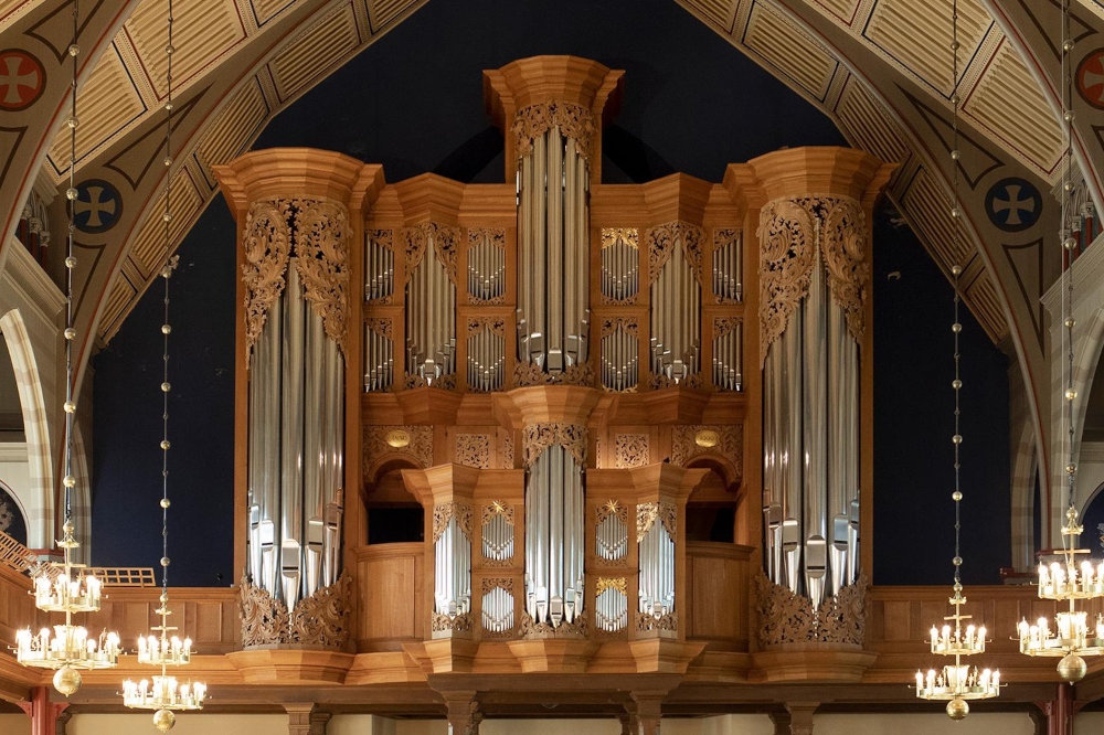 Große Orgel in der Örgryte nya kyrka in Göteborg, © Maja Kristin Nylander